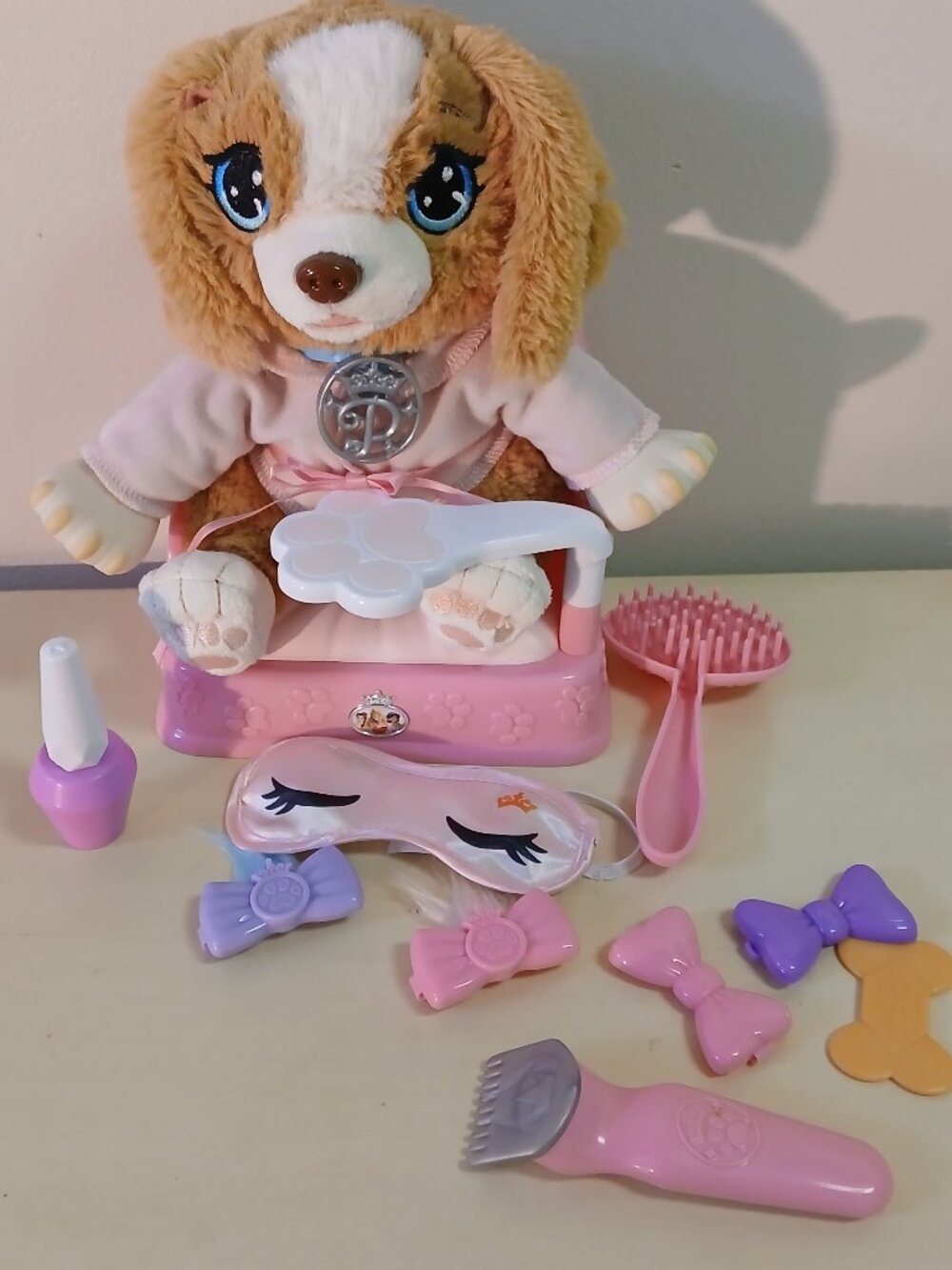 New out of box -Disney Princess My Pampered Pup plush toy with accessories